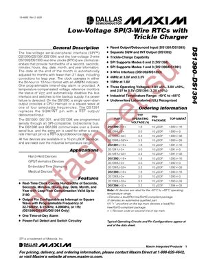 DS1391U-3+ datasheet  